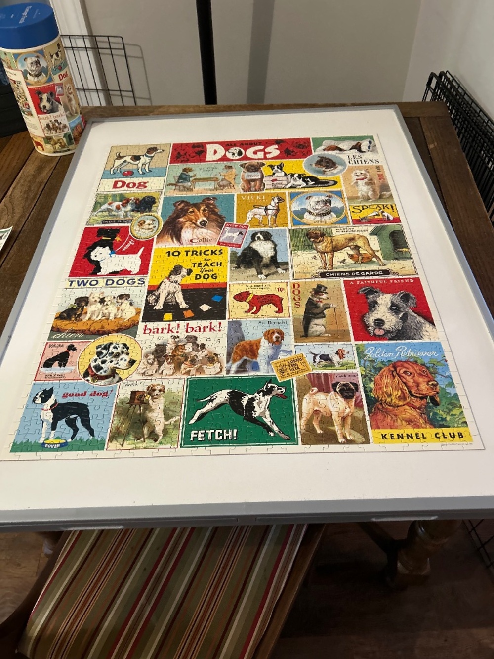 CAVALLINI & CO. VINTAGE DOG 1000 PIECE PUZZLE